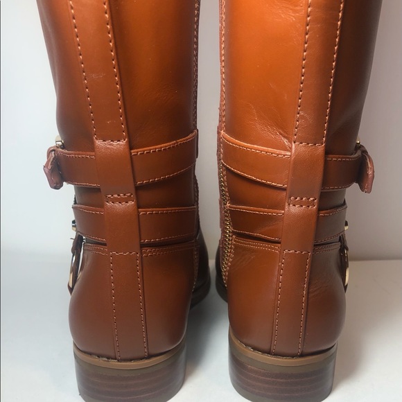 MICHAEL KORS PRESTON LEATHER BOOTS SIZE 5.5 - Picture 4 of 7